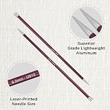 KnitPro Zing Single Pointed Needles 14 in 6.00mm Aluminum view 2
