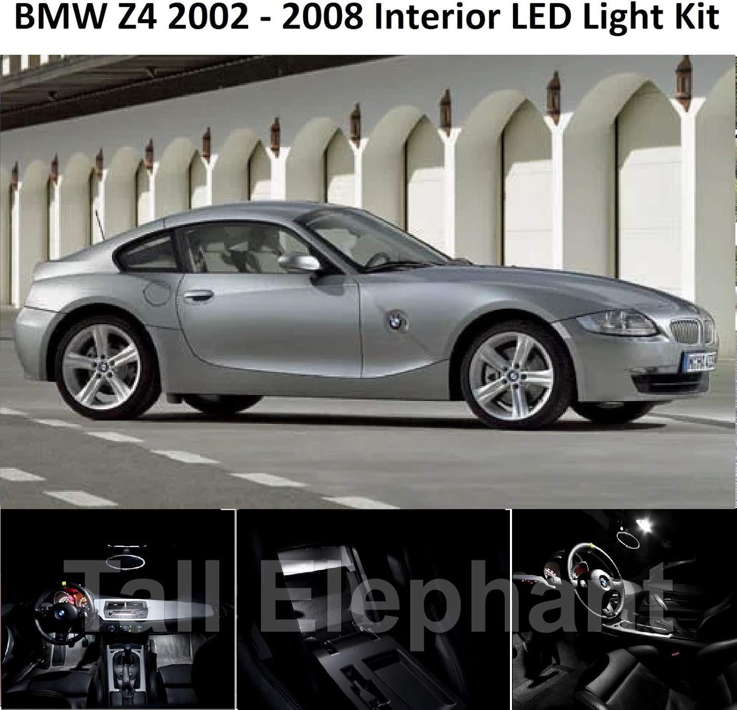 High Elephant Premium E85 E86 Coupe Z4 2002 2008 Interni Kit Completo Lampadine Xenon Bianco Amazon It Auto E Moto
