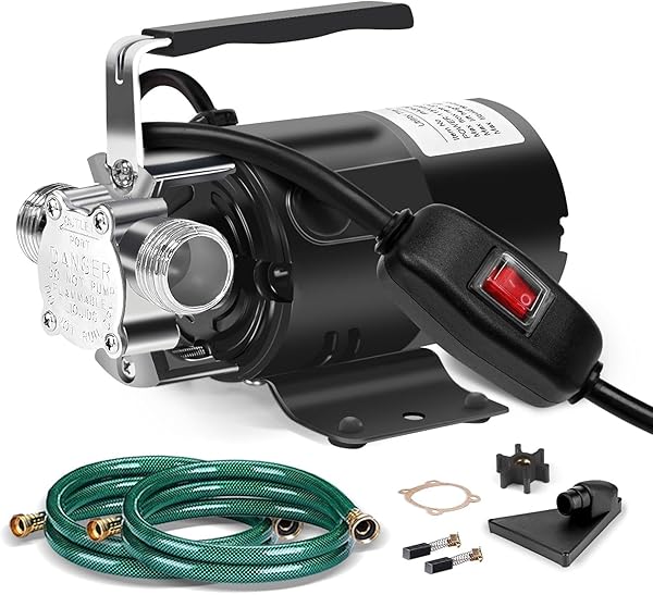 WATER TRANSFER PUMP, 115V 1/10HP ELECTRIC UTILITY PUMP...