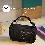 Philips TAR1609 Portable FM/AM Radio with Solar USB Crank Battery Torch view 5