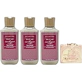 Bath & Body Works Blush Cardigan 3 Pack Body Lotion Bundle with a Himalayan Salts Springs Bar Soap - Full Size