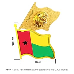 Guinea-Bissau Flag Lapel Pin - Enamel Metal