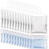 ZSZMFH 12 Pack Moisture Absorber Hanging Bags | Fragrance Free Humidity Packs, Hanging Closet Dehumidifier Bags-220g/pack