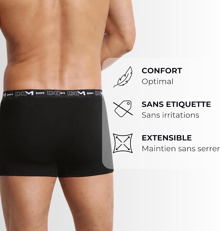 Set di 3 Boxer da Uomo Cotone Elasticizzato Traspirante | vestibilità ottimale | Senza Etichetta