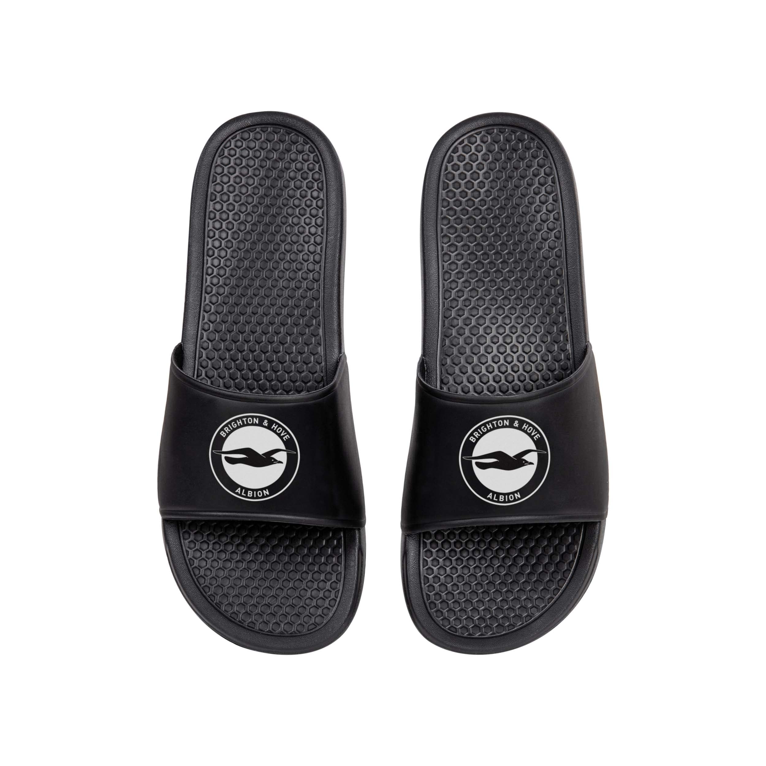 FOCO Premier League Football Brighton & Hove Albion Fan Summer Shower Pool Sliders Mens Size 12/13