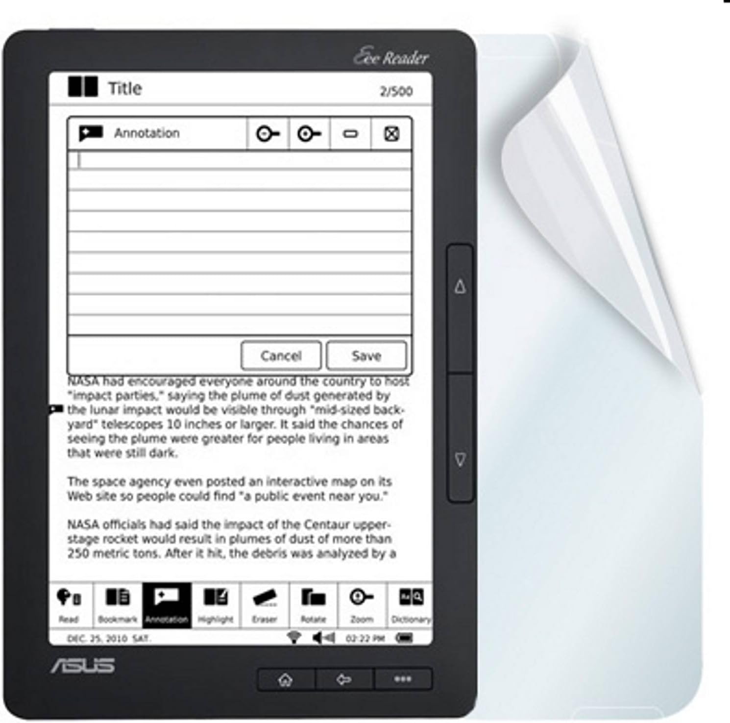 Celly Glossy Screen Protector Film for Asus DR-900
