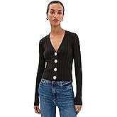 Madewell Women's Ribbed V Neck Cardigan