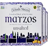 Yehuda Unsalted Matzo Thins, 10.5oz (3 Pack) Airy, Crisp &amp; Delicious Matzah Crackers | Kosher for Passover