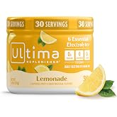 Ultima Replenisher Lemonade Electrolytes Powder, 30-Serving Canister | Daily Zero Sugar Hydration Powder with 6 Key Electrolytes &amp; Minerals - Sugar Free, Plant Based &amp; Keto Friendly