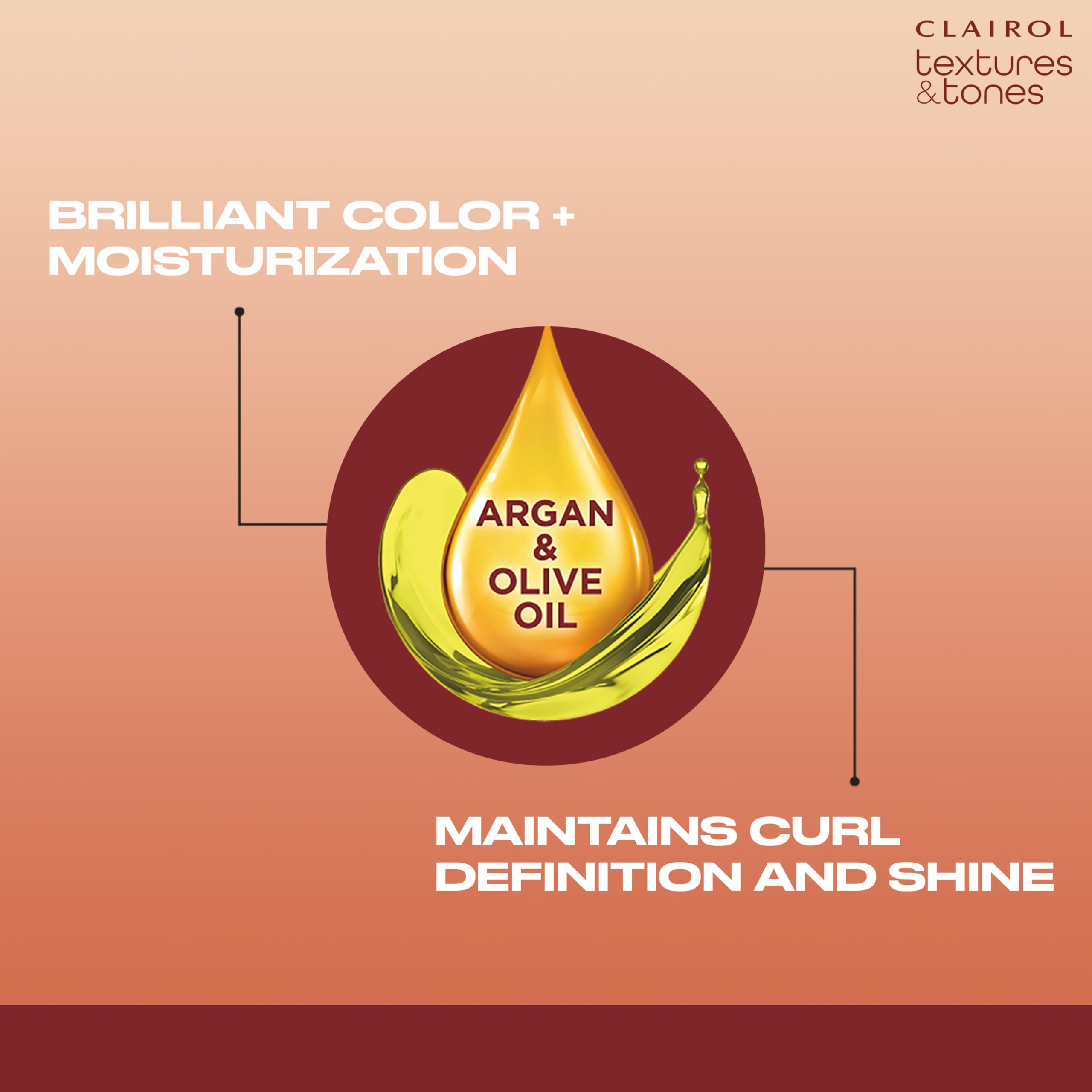 Clairol Textures & Tones Permanent Hair Dye, 3N Cocoa Brown Hair Color, Pack of 1