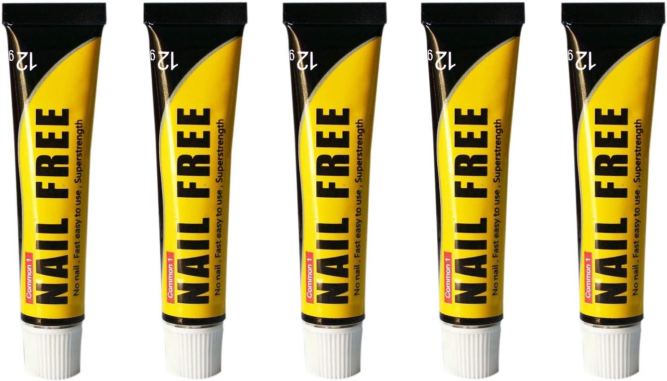 Amazon Com Meoly Strong Glue For Metal Household Nail Free Glue Waterproof Super Glue Punch Free Glue 5pcs 12g Packed Furniture Decor