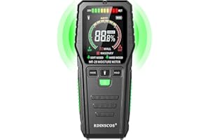 Pinless Wood Moisture Meters Drywall Moisture Detector for Lumber Concrete Building -Wall Moisture Sensor Digital Humidity Te