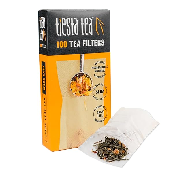 TIESTA TEA LOOSE LEAF FILTERS FOR BREWING, DISPOSABLE...