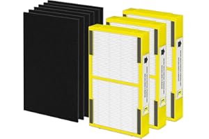 3 Pack FLT4100 True HEPA Replacement Filter E Compatible with Germ-Guardian Air Purifier Models AC4100, AC4150P, AC4150BL, an