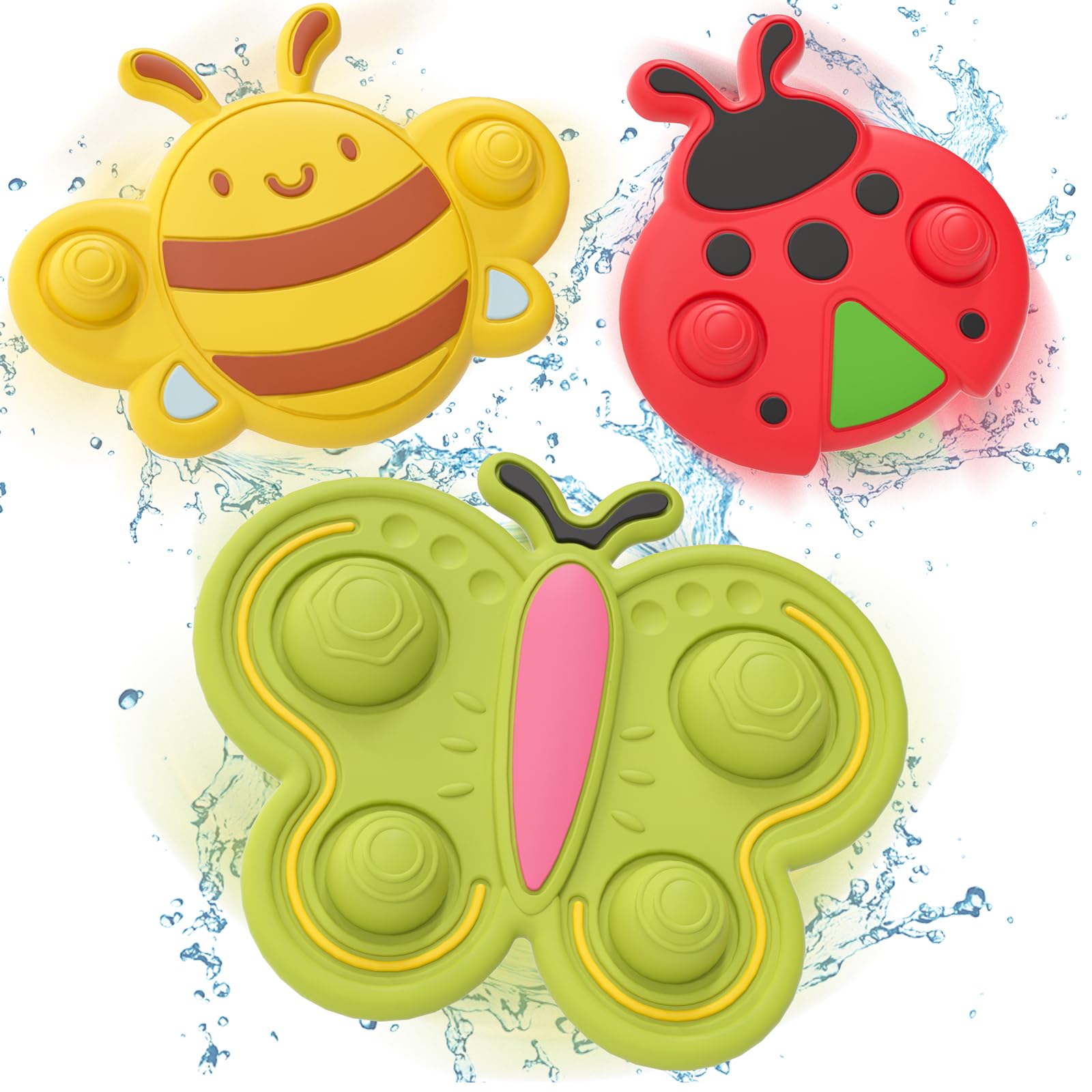 Lehoo Castle Baby Toy for 1 2 Year Old Boys Girls, Suction Cup Spinner Toddler Toys 2 3 Year Olds Boys Girl Gifts(Insect) β image 1