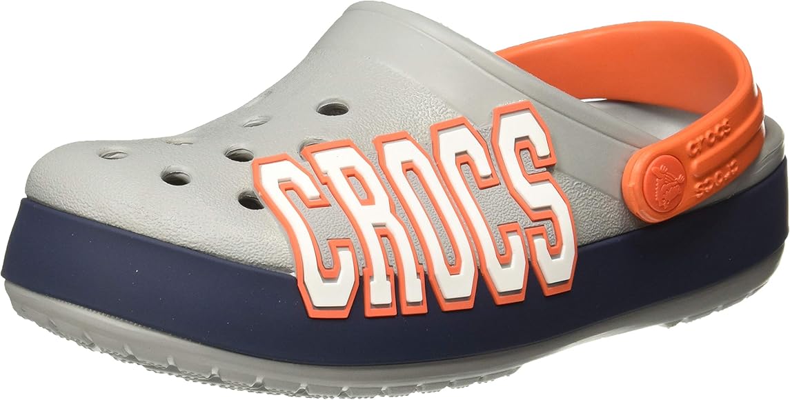 crocs light grey navy