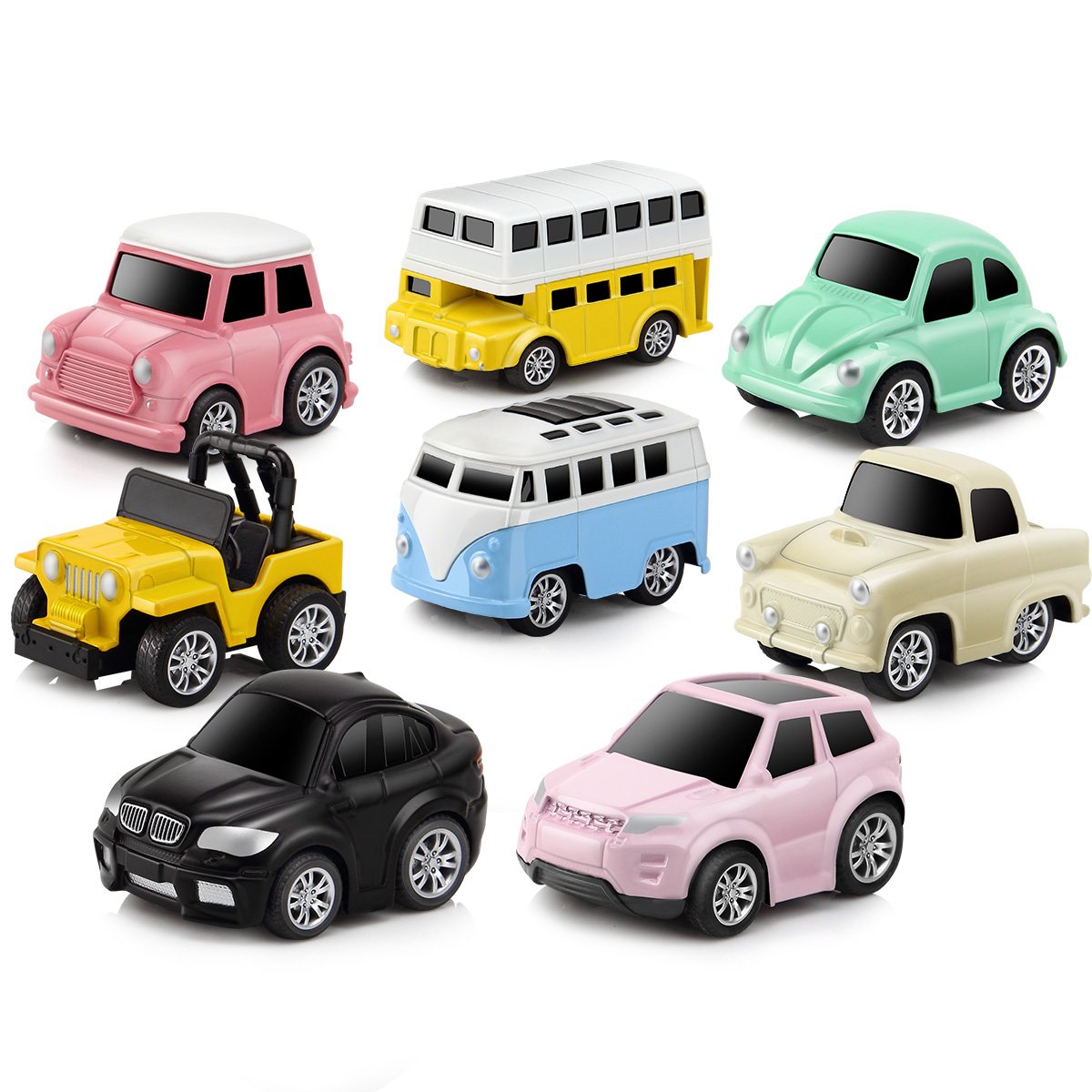 Galleon Pull Back Cars Alloy Vehicles Set Mini Car Model Construction