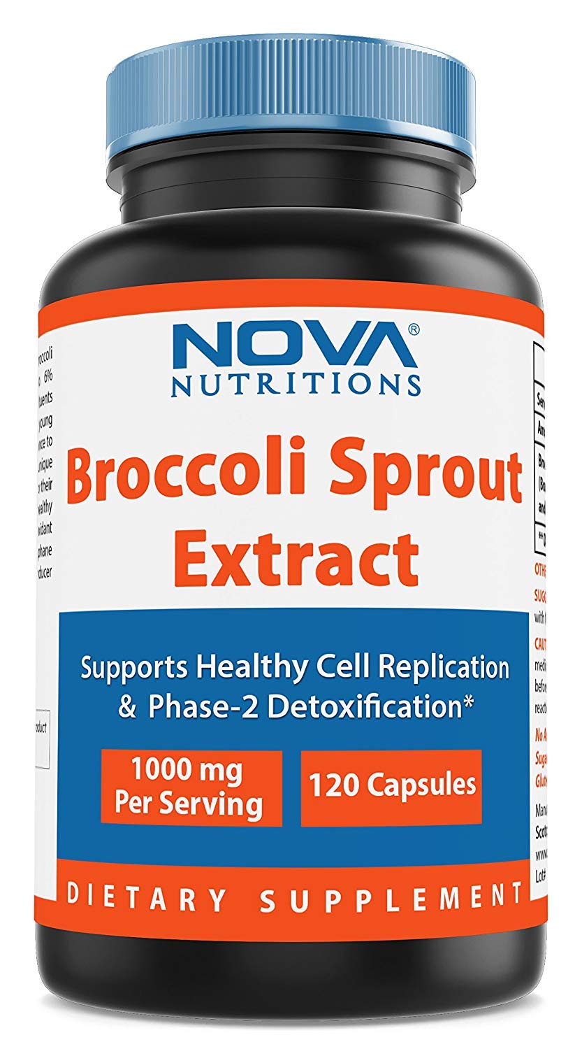 Broccoli Sprout Extract 1000 mg 120 Capsules by Nova Nutritions Buy