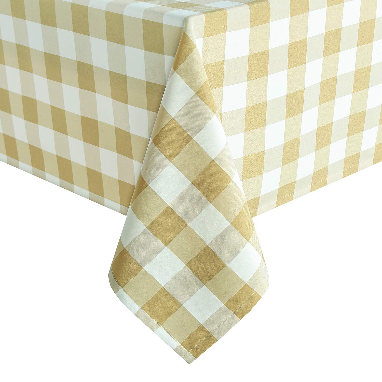Best white and gold 52×52 square table cloth