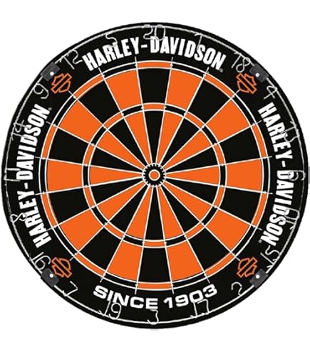 ハーレーダビッドソン バー&シールドロゴ ダーツボードキャビネット Amazon.com: Harley-Davidson Classic Bar & Shield Logo Dart