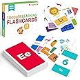 Alphabet Flash Cards for Toddler 1-3, Set of 58 Letters Colors Shapes Numbers Flash Cards for Learning Toy Educational Gifts for Kids
