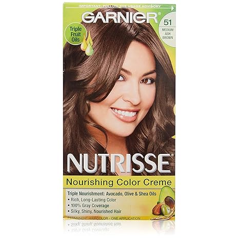 Buy Garnier Nutrisse Haircolor 51 Cool Tea Medium Ash Brown 1