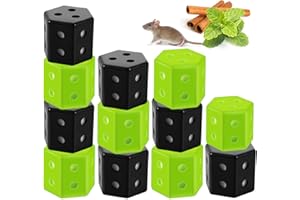 EZOON 12pack Peppermint Oil Rat Repellent, Reusable Mouse Repellent, Peppermint Oil to Repel Mice and Rats, Natural Mint Rodent Repellent for Car Outdoor Indoor Garages, Mouse Deterrent