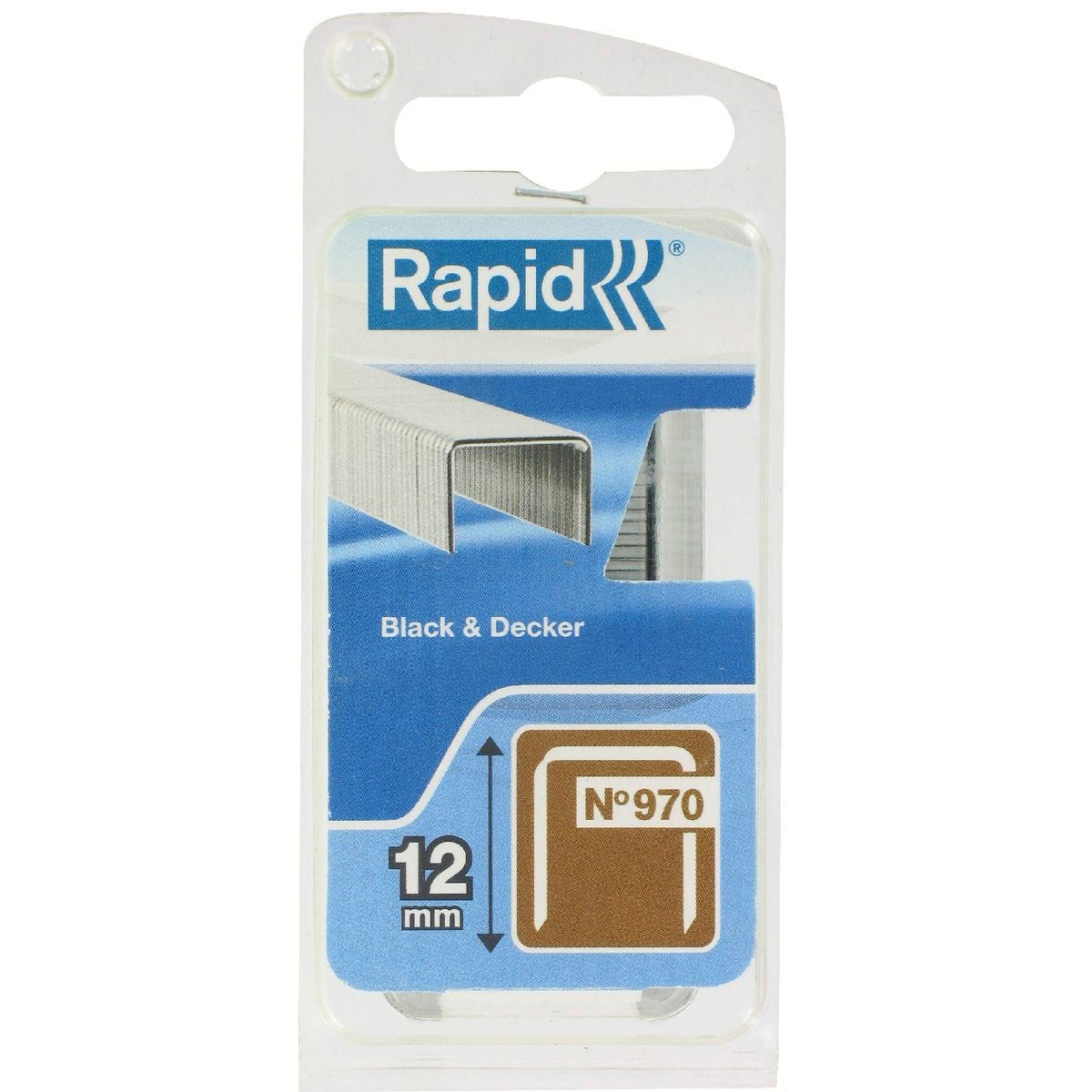 Rapid High Performance No.970 Staples, Leg Length: 12 mm, 40109552 - 672 Pieces