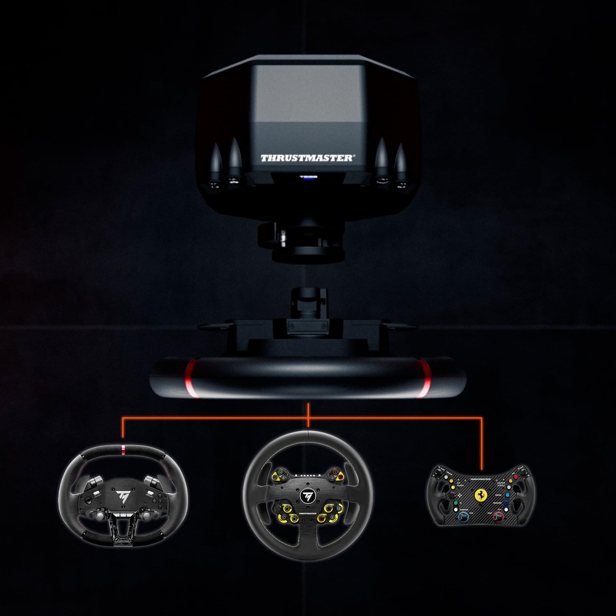 Thrustmaster T598 Direct Axial Drive Rennlenkrad – Offiziell für PS5 & PS4 lizenziert – Next-Gen Force Feedback Wheel für PC, Inklusive Raceline Pedals LTE, Magnetische Schaltwippen & Sport-Lenkkranz 8