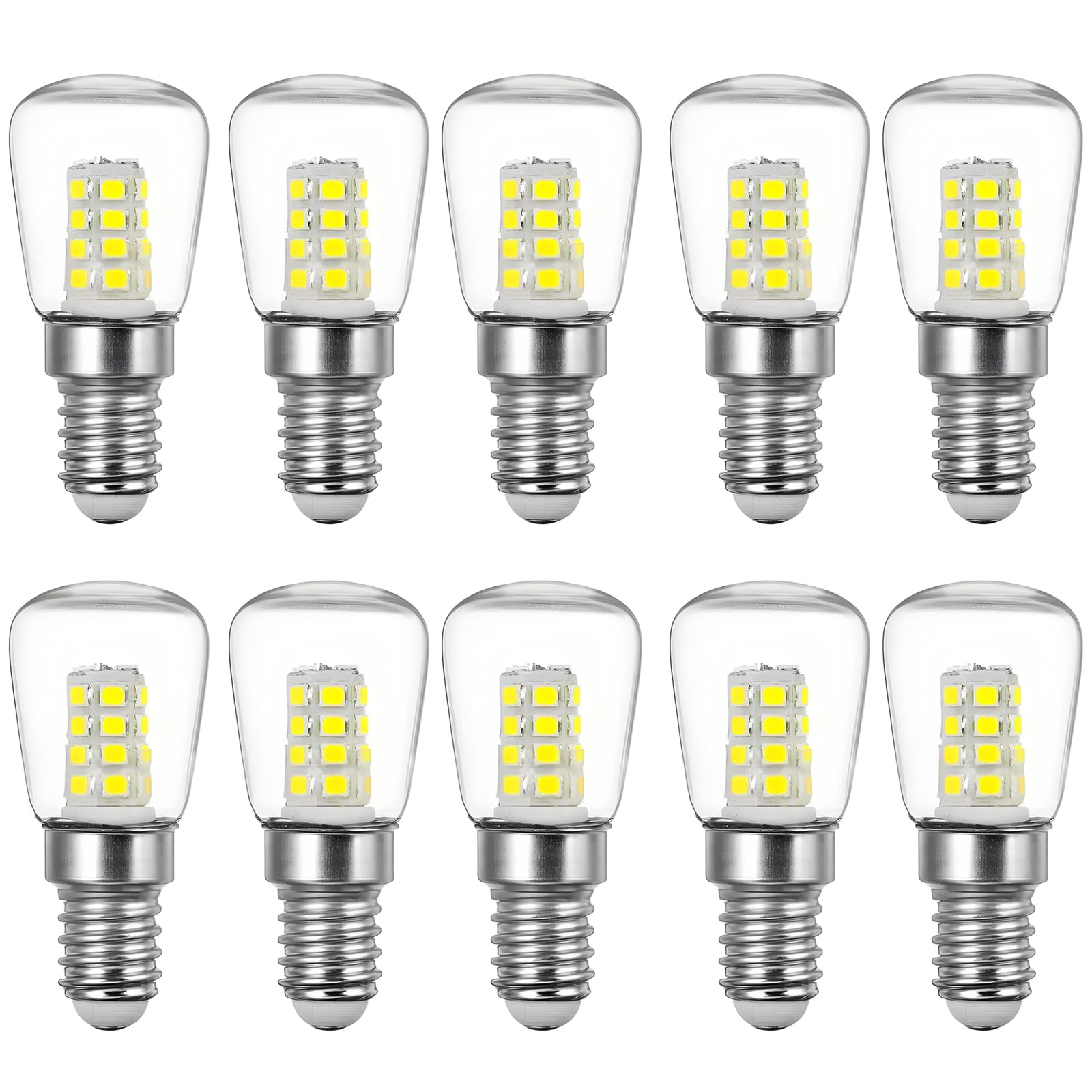 WULUN E14 SES SMD LED Globe Bulb 3W, Equivalent to 40W Halogen Bulb, 6000K Cold White, AC 220-240V, for Refrigerator/Cooker Hood/Sewing Machine