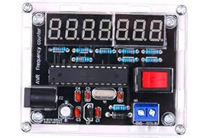 IRFORA Frequency Meter,10 Frequency Meter DIY Kit Frequency Counter AVR Frequency with Shell Counter Cymometer Frequency Measurement 0.000 001Hz Resolution
