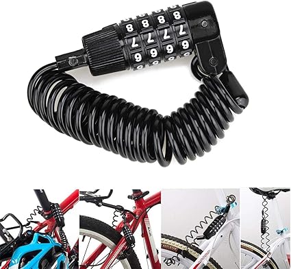 anti theft cable on bike