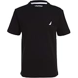 Nautica Boys' Short Sleeve Solid Crew Neck T-Shirt - Comfortable Cotton Tee For Active Kids