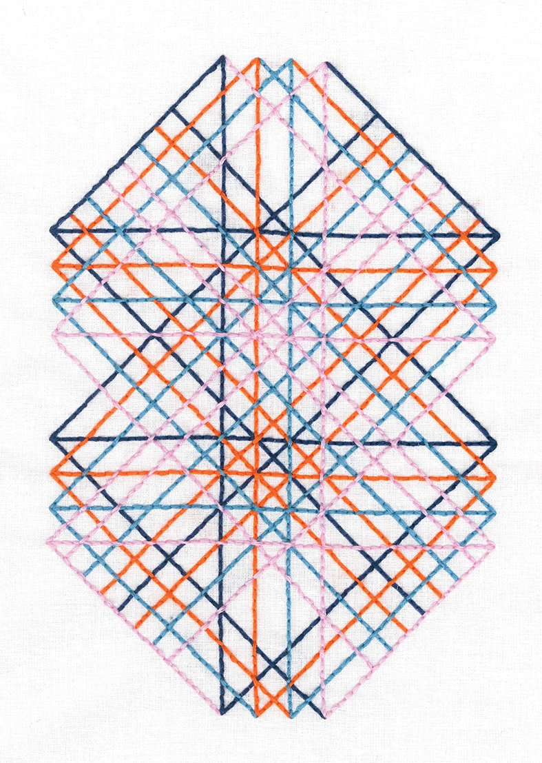DMC Right Angles Embroidery Kit