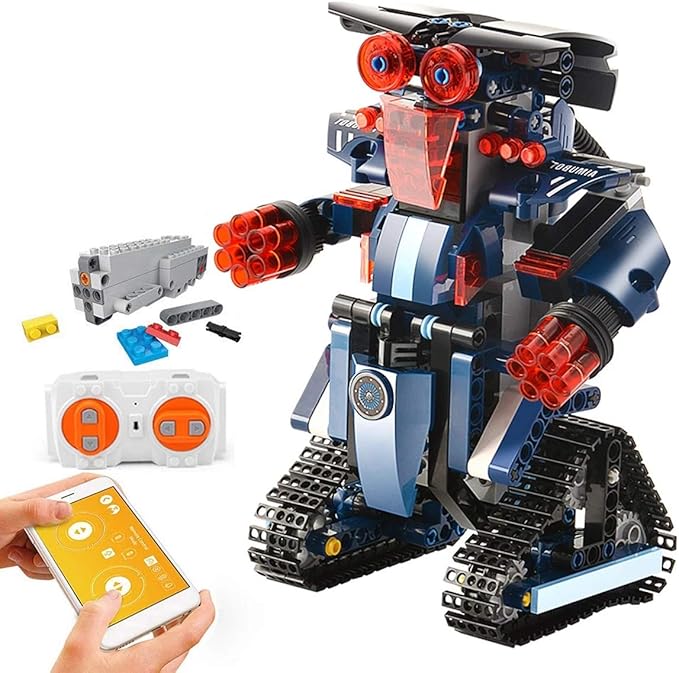XIAOKEKE Roboter Spielzeug Bausatz, Bausatz Für Ferngesteuerte ...