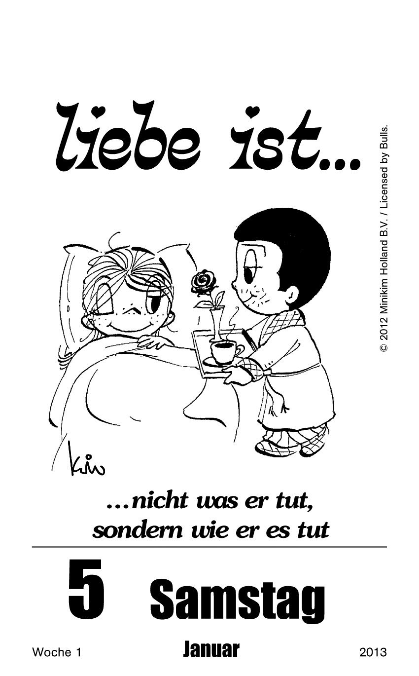 Liebe Ist 2013 Tagesabreißkalender Amazonde Kim