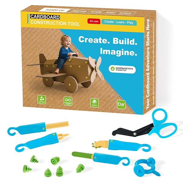 HIKISS 168 PIECE CARDBOARD TOOLS FOR KIDS WITH...