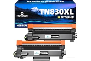 TN830XL Toner Cartridges with Chip Replacement for Brother TN830XL TN830BK TN830 XL Black Toner Cartridges Work with Brother 