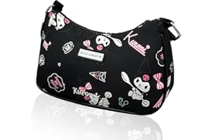 HOLYMID Cute Shoulder Bags for Women, PU Tote Handbag with Zipper Closure Mini Clutch Shoulder Purse, Lovely Underarm Wallet