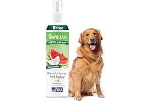 TropiClean Watermelon Cat & Dog Deodorizing Spray | Cat & Dog Grooming Supplies | 8 oz | Made in the USA