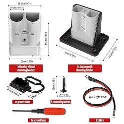 QCDENG 4PCS 50Amp Battery Quick Connect/Disconnect