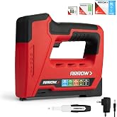 Arrow Electric Staple Gun, 5 in 1 Cordless Stapler with 3000Pcs Staples | Heavy Duty Staple Gun for Upholstery, 3.6V Rechargeable Brad Nailer with Staple Remover, for Wood, Home, DIY, ET501C