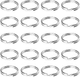 Uniclife 100 Pack 20mm Mini Split Jump Ring Double Loop Jewelry Connectors