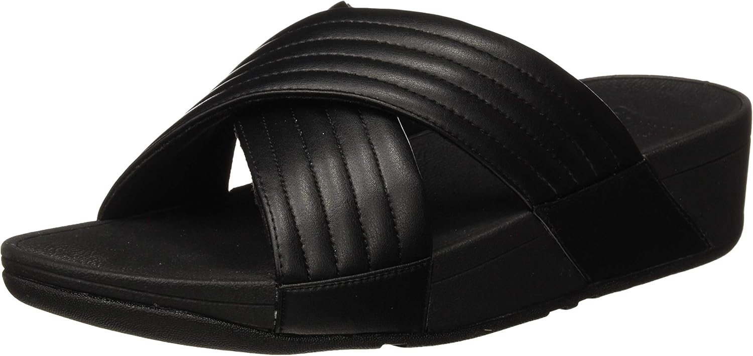 fitflop lulu cross slide black