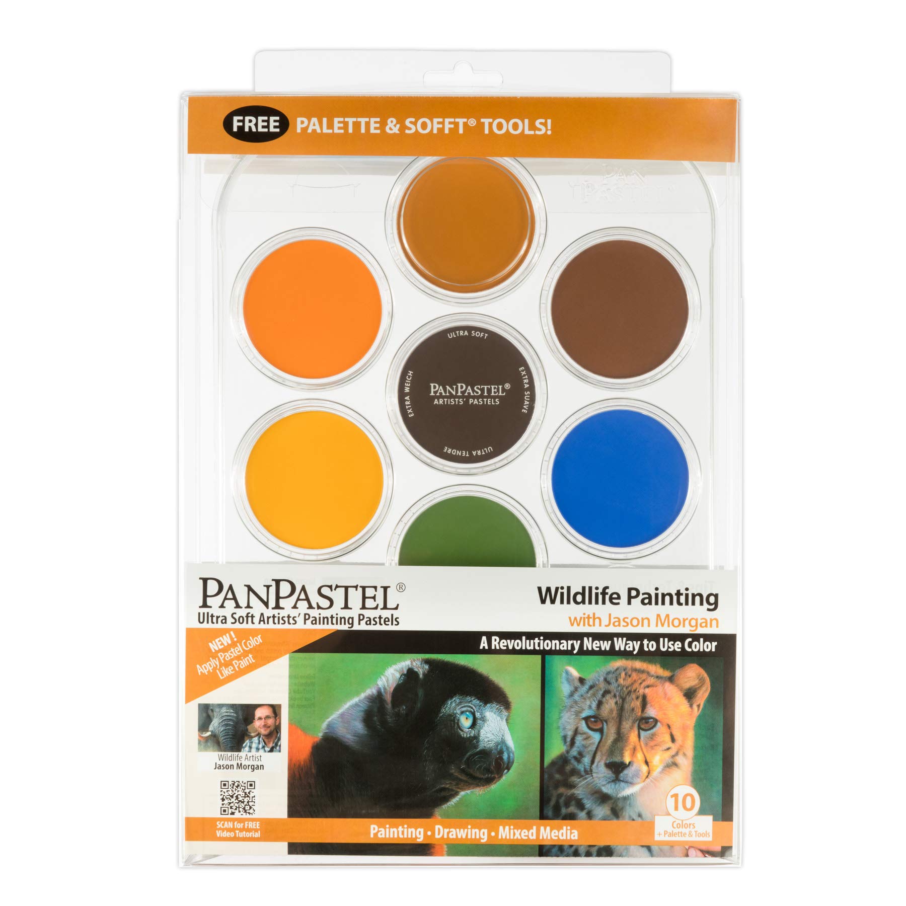 PanPastel Ultra Soft Artist Pastel Set 9ml 7/Pkg, Wildlife Painting, 1 Count (Pack of 1)