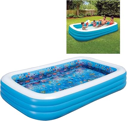 summer waves alberca inflable familiar 3d 305 x 183 x 56 cms