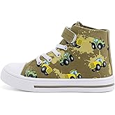EUXTERPA Kids High Top Shoes Toddler Canvas Sneakers Boys Girls Casual Walking Sports Shoe