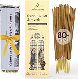 Calmveda Frankincense & Myrrh Incense Sticks - 80 Charcoal Free Sticks