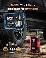 GOOLOO A5 Jump Starter with Air Compressor 4000A 160 PSI Tire Inflator view 2