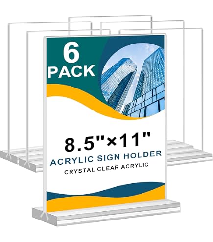 Lot De 4 Supports Présentoirs Pliables Acrylique 15,2 Cm - Cadres Photo Et Objets Décoratifs, Transparent